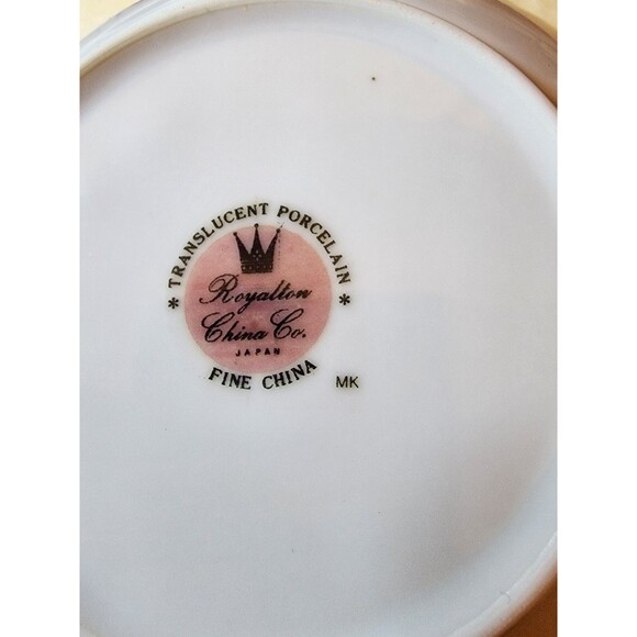 NOS Vintage 1950s Royalton China Japan "Island Gold" 3pc Berry Bowl Set Original - Picture 8 of 8